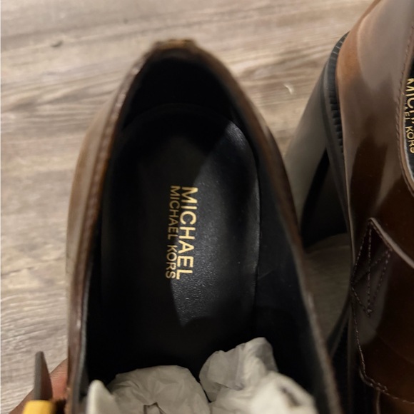 Michael Kors Brown Heeled Loafer - Picture 2 of 3